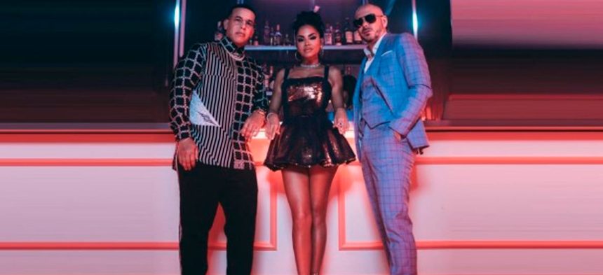 Natti Natasha, Daddy Yankee, Pitbull, cantantes, latinos, graban, nueva canción, imágenes, promocional, redes sociales, Instagram, música, Stars World Production