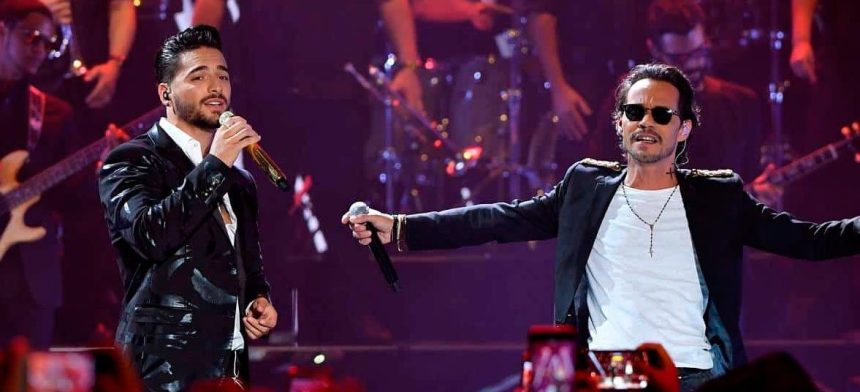 Maluma, Marc Anthony, cantantes, latinos, sorprende, concierto, presentación, viral, hit, éxito, video, redes sociales, Instagram, evento, musical, Nueva York, EE.UU., Estados Unidos, música, Stars World Production