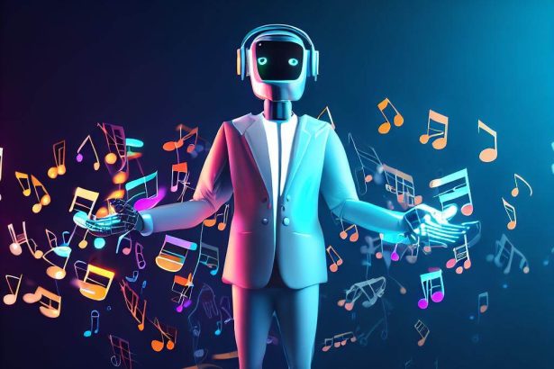 Plataforma de Inteligencia Artificial Generando Musica