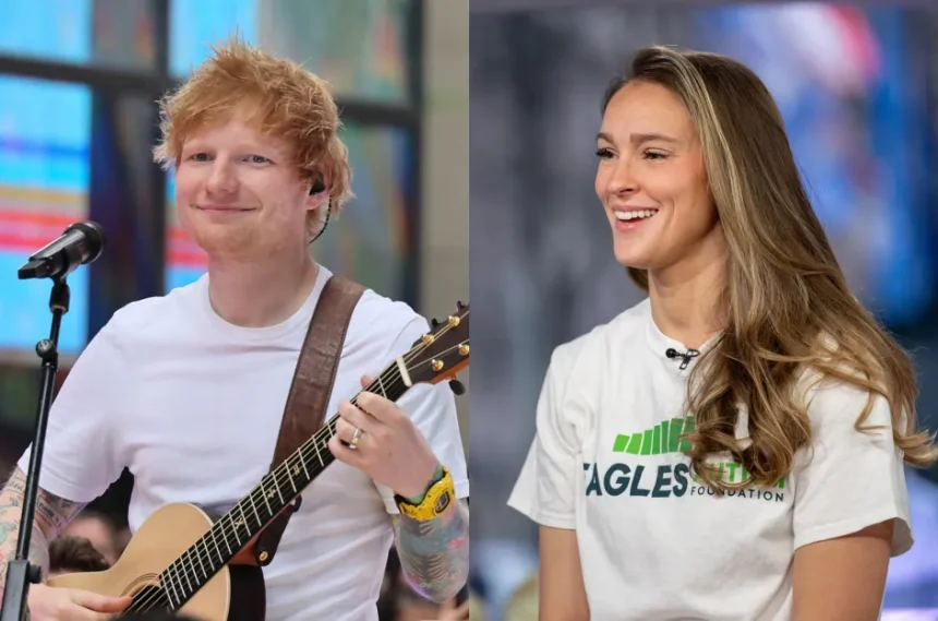 Ed Sheeran y Kylie Kelce