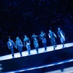 Montaje del escenario de BTS en el estadio Nemesio Camacho El Campín de Bogotá.