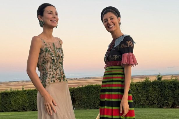 Sassa de Osma durante su escapada campestre con sus amigas.