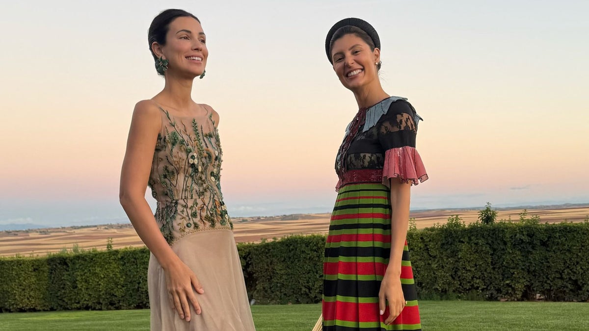 Sassa de Osma durante su escapada campestre con sus amigas.
