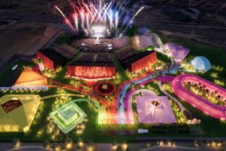 Render de Macondo Park, la ciudad creada para la residencia de Shakira en Madrid (Foto: Live Nation / Bjarke Ingels Group)
