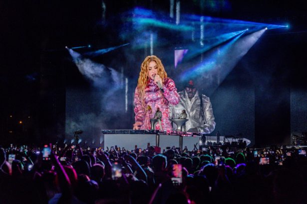 Shakira durante la noche inaugural de su residencia en Madrid, el 18 de septiembre de 2026.
