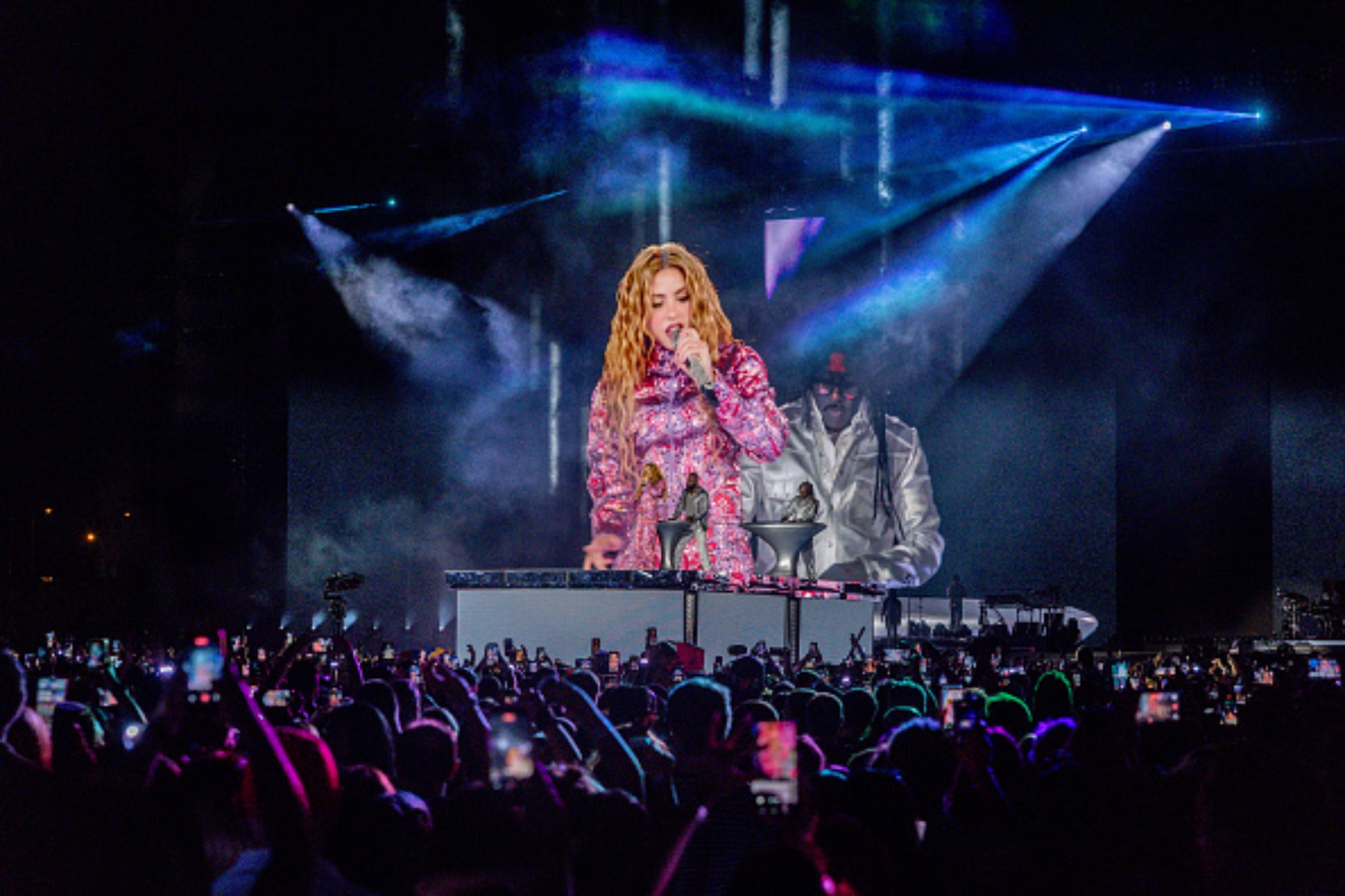 Shakira durante la noche inaugural de su residencia en Madrid, el 18 de septiembre de 2026.