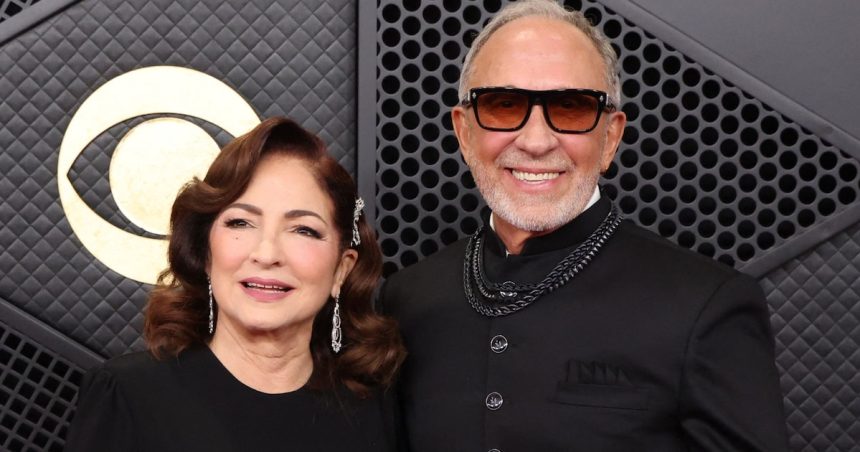 Gloria y Emilio Estefan en la gala benéfica Great Sports Legends Dinner en Nueva York